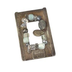 Vintage Lotta Djossou Paris Sterling Silver Gemstone Pendant